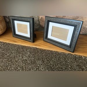 Matching 3 1/2 x 5 or converts into a 5x7 picture frames
